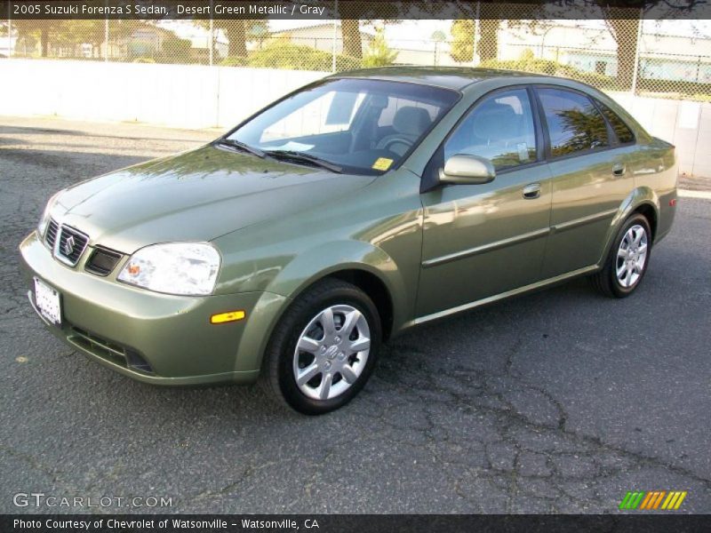 Desert Green Metallic / Gray 2005 Suzuki Forenza S Sedan