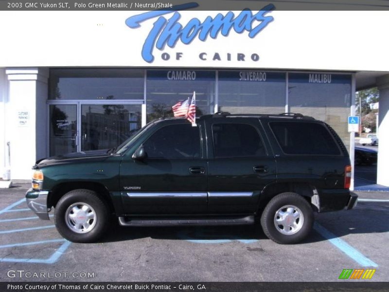 Polo Green Metallic / Neutral/Shale 2003 GMC Yukon SLT
