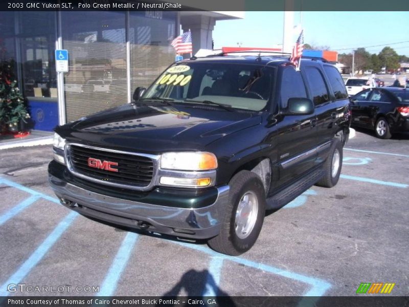 Polo Green Metallic / Neutral/Shale 2003 GMC Yukon SLT