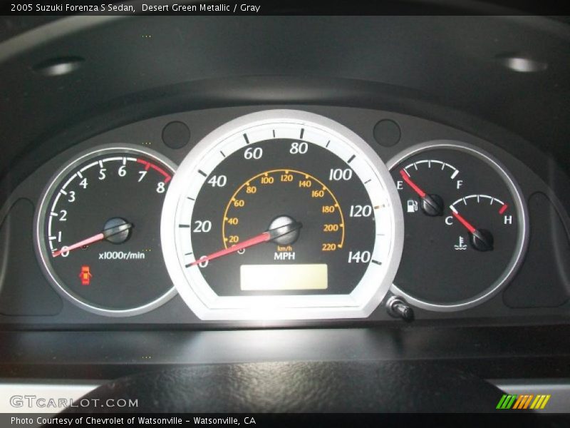 Desert Green Metallic / Gray 2005 Suzuki Forenza S Sedan