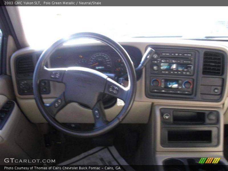 Polo Green Metallic / Neutral/Shale 2003 GMC Yukon SLT