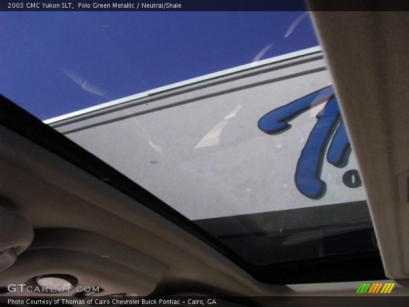 Polo Green Metallic / Neutral/Shale 2003 GMC Yukon SLT