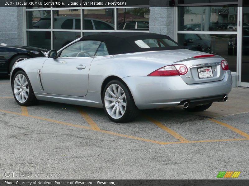 Liquid Silver Metallic / Ivory/Slate 2007 Jaguar XK XK8 Convertible
