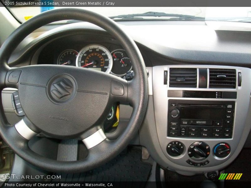 Desert Green Metallic / Gray 2005 Suzuki Forenza S Sedan