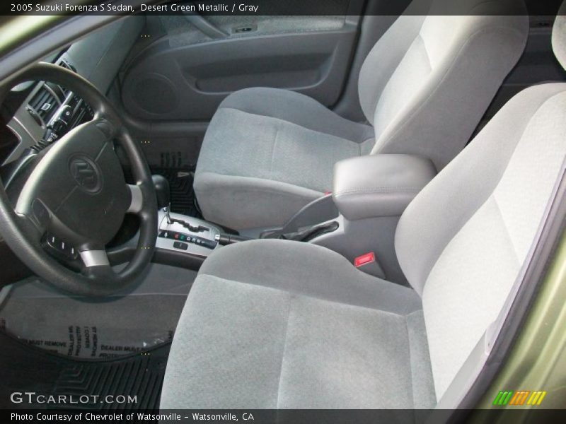 Desert Green Metallic / Gray 2005 Suzuki Forenza S Sedan