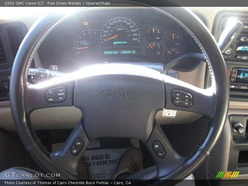 Polo Green Metallic / Neutral/Shale 2003 GMC Yukon SLT