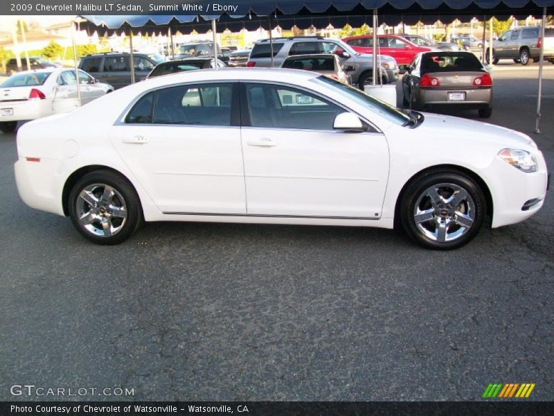Summit White / Ebony 2009 Chevrolet Malibu LT Sedan