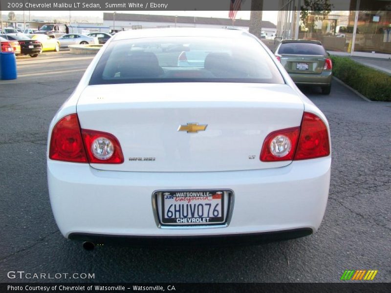 Summit White / Ebony 2009 Chevrolet Malibu LT Sedan