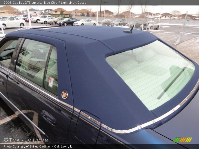 Blue Chip / Light Linen/Cocoa 2008 Cadillac DTS Luxury