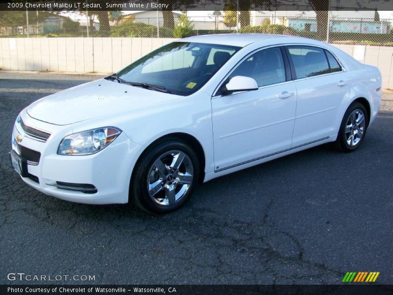 Summit White / Ebony 2009 Chevrolet Malibu LT Sedan