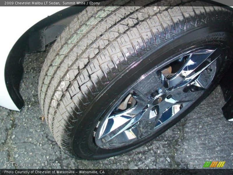 Summit White / Ebony 2009 Chevrolet Malibu LT Sedan