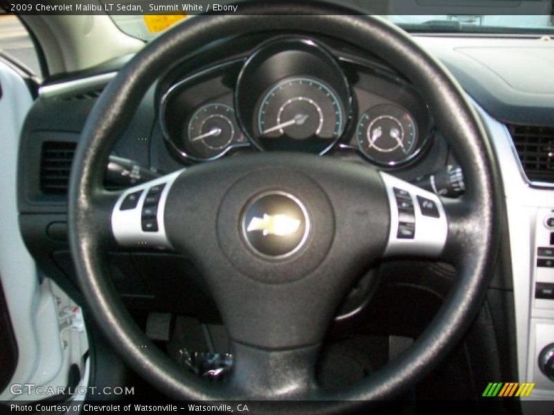 Summit White / Ebony 2009 Chevrolet Malibu LT Sedan