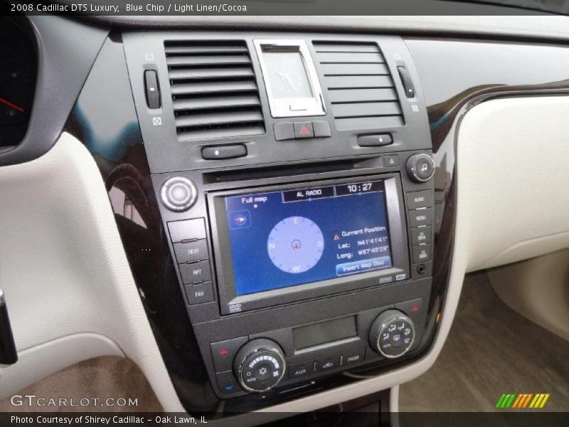 Blue Chip / Light Linen/Cocoa 2008 Cadillac DTS Luxury
