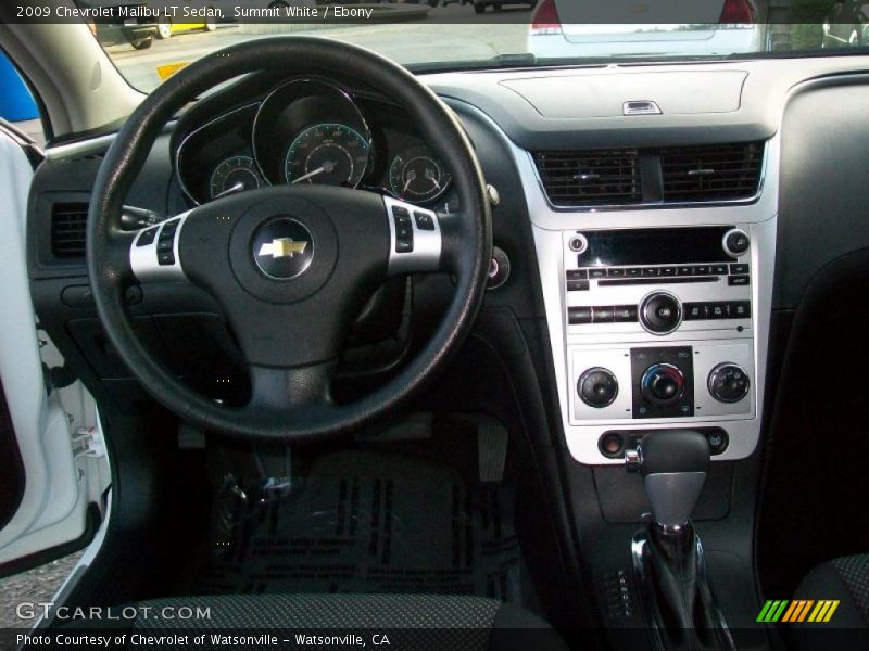 Summit White / Ebony 2009 Chevrolet Malibu LT Sedan
