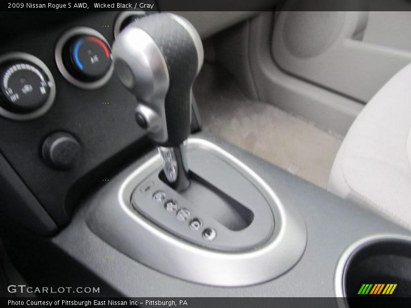 Wicked Black / Gray 2009 Nissan Rogue S AWD
