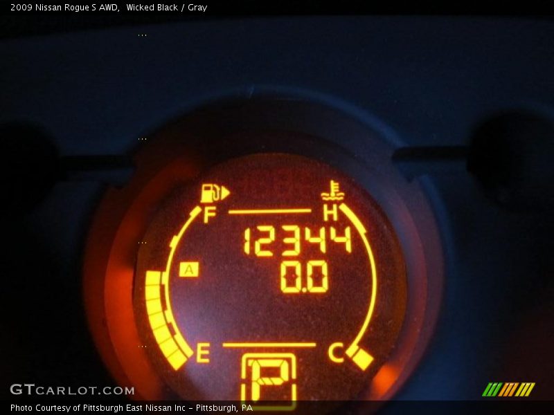 Wicked Black / Gray 2009 Nissan Rogue S AWD