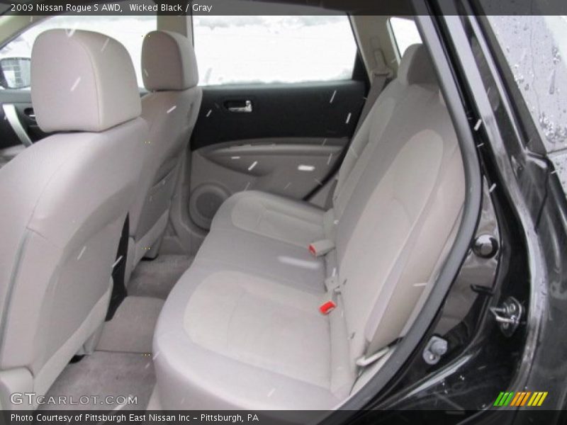 Wicked Black / Gray 2009 Nissan Rogue S AWD