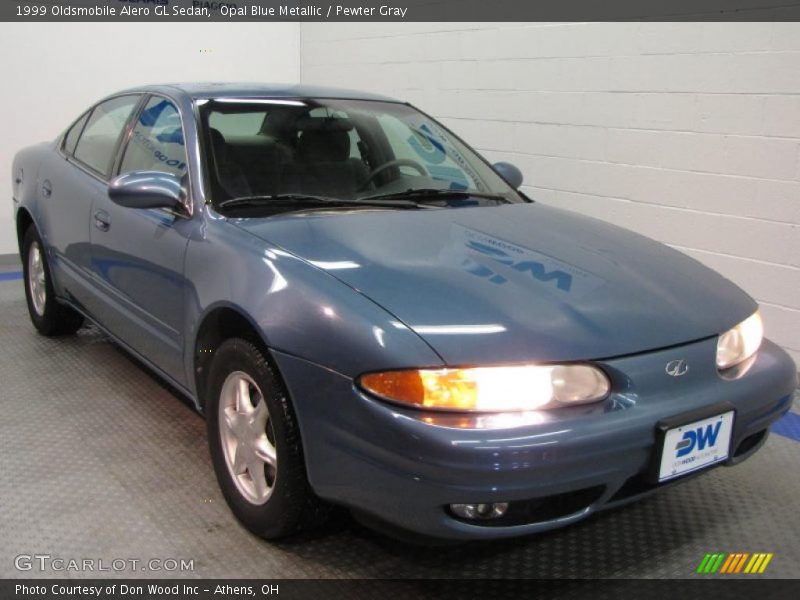 Opal Blue Metallic / Pewter Gray 1999 Oldsmobile Alero GL Sedan