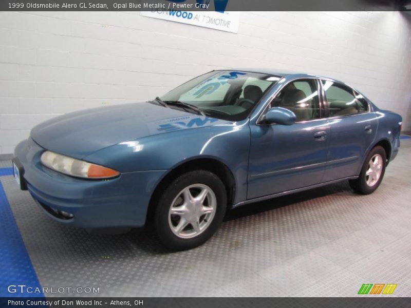 Opal Blue Metallic / Pewter Gray 1999 Oldsmobile Alero GL Sedan