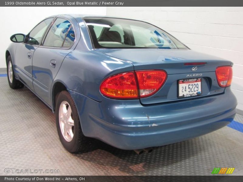 Opal Blue Metallic / Pewter Gray 1999 Oldsmobile Alero GL Sedan