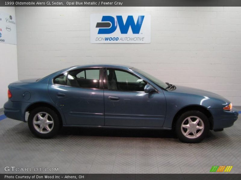 Opal Blue Metallic / Pewter Gray 1999 Oldsmobile Alero GL Sedan