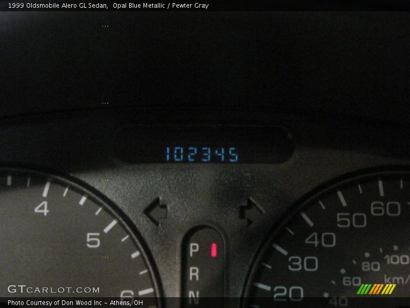 Opal Blue Metallic / Pewter Gray 1999 Oldsmobile Alero GL Sedan