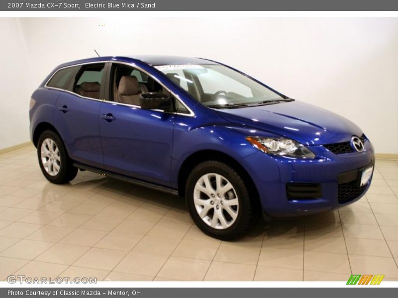 Electric Blue Mica / Sand 2007 Mazda CX-7 Sport
