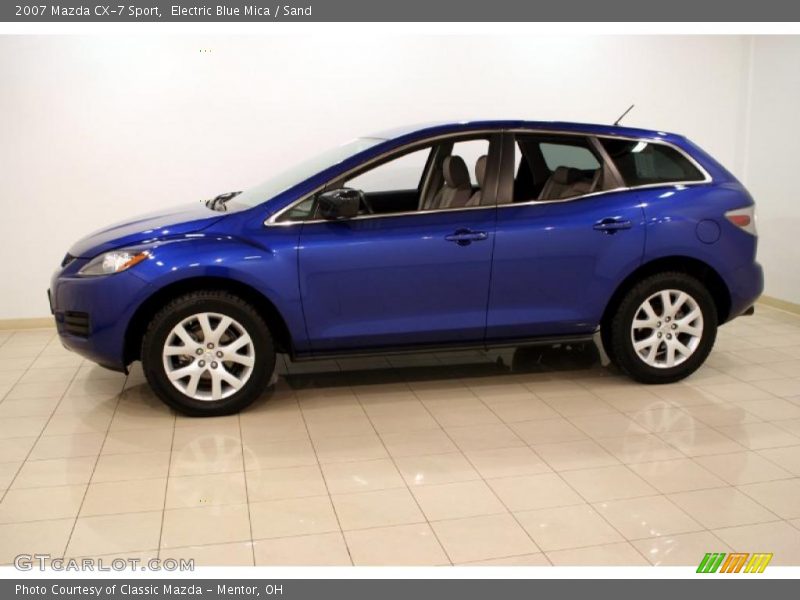 Electric Blue Mica / Sand 2007 Mazda CX-7 Sport