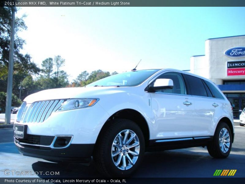White Platinum Tri-Coat / Medium Light Stone 2011 Lincoln MKX FWD