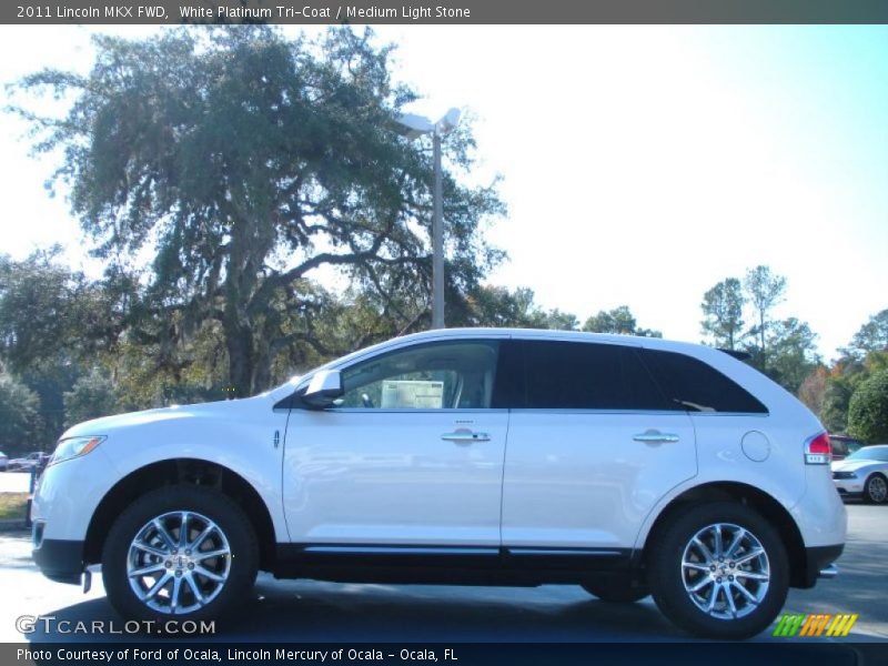 White Platinum Tri-Coat / Medium Light Stone 2011 Lincoln MKX FWD