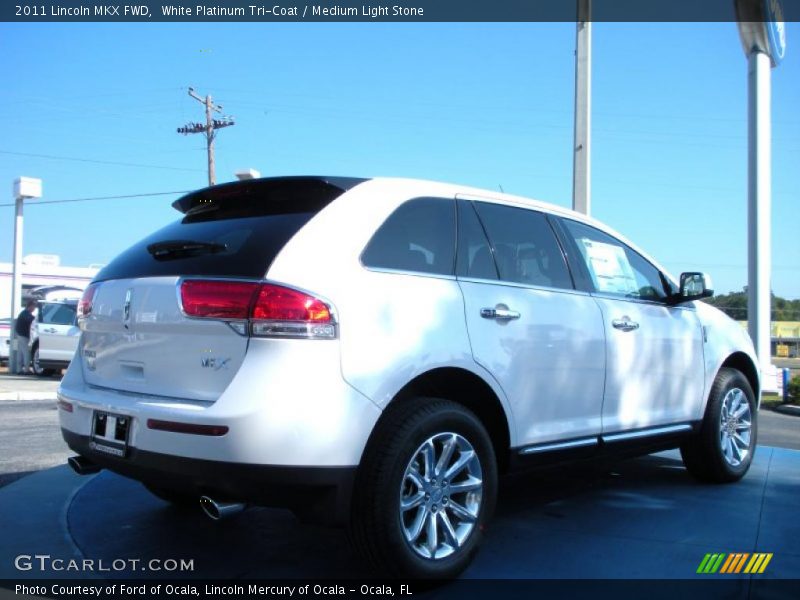 White Platinum Tri-Coat / Medium Light Stone 2011 Lincoln MKX FWD