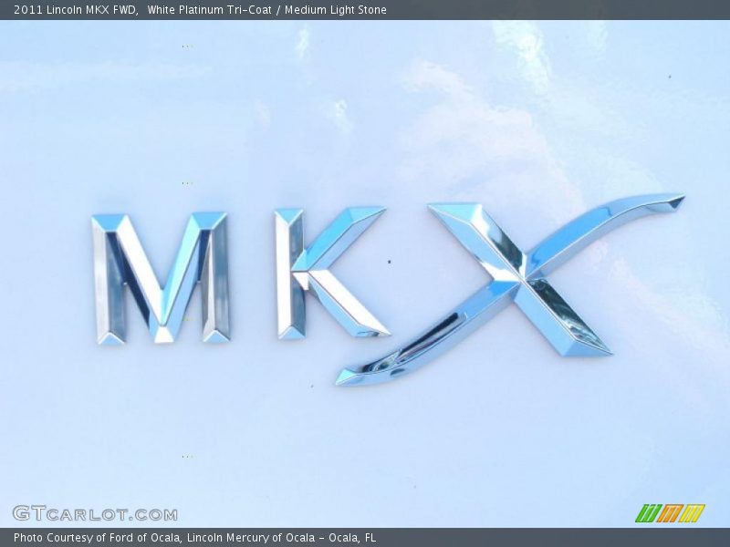 White Platinum Tri-Coat / Medium Light Stone 2011 Lincoln MKX FWD