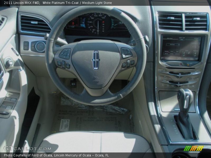 White Platinum Tri-Coat / Medium Light Stone 2011 Lincoln MKX FWD