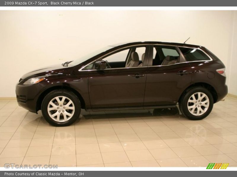 Black Cherry Mica / Black 2009 Mazda CX-7 Sport