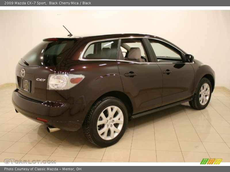 Black Cherry Mica / Black 2009 Mazda CX-7 Sport