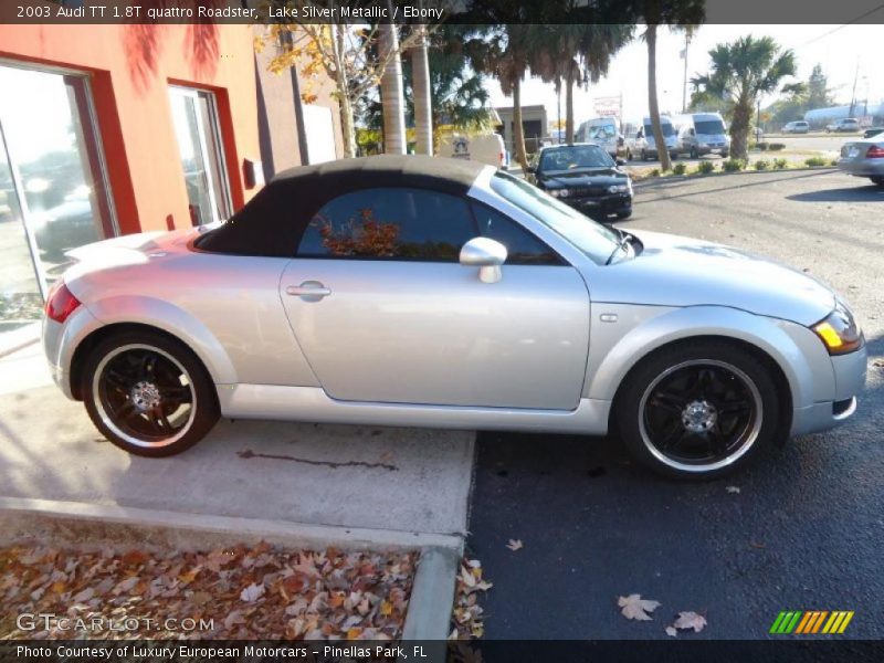 Lake Silver Metallic / Ebony 2003 Audi TT 1.8T quattro Roadster