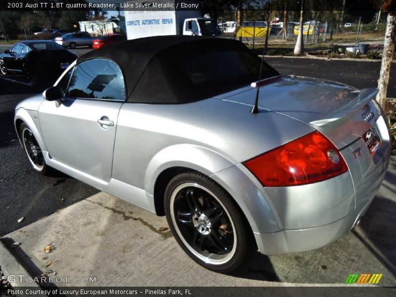 Lake Silver Metallic / Ebony 2003 Audi TT 1.8T quattro Roadster