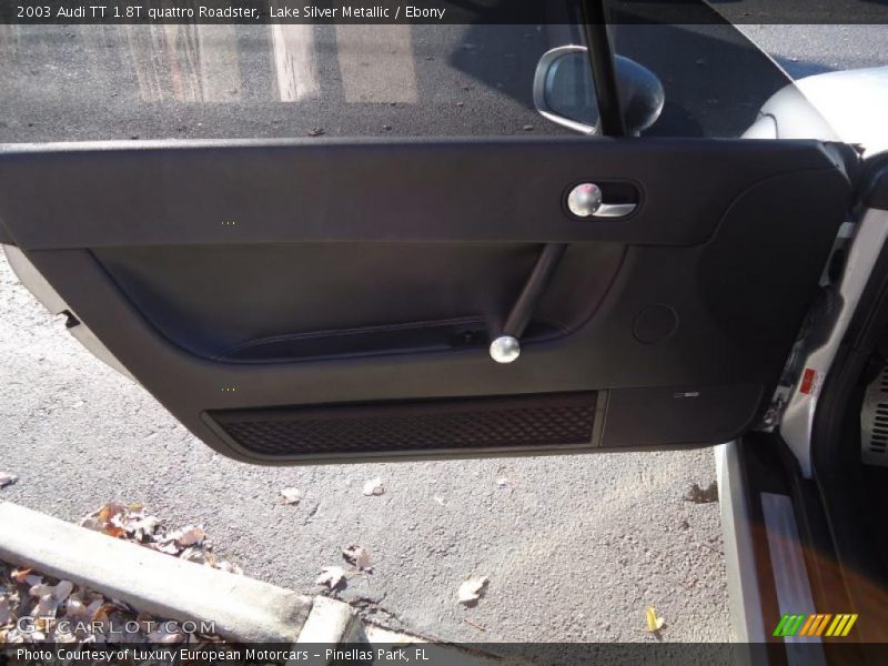 Lake Silver Metallic / Ebony 2003 Audi TT 1.8T quattro Roadster