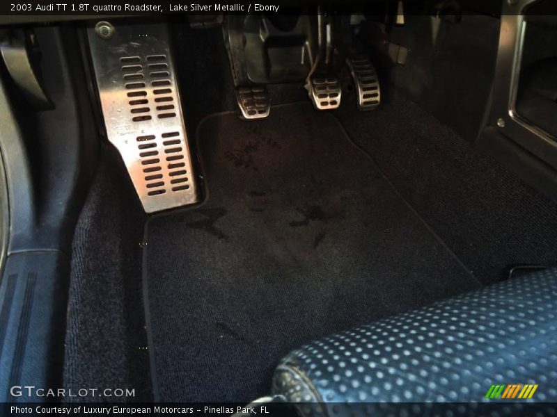 Lake Silver Metallic / Ebony 2003 Audi TT 1.8T quattro Roadster