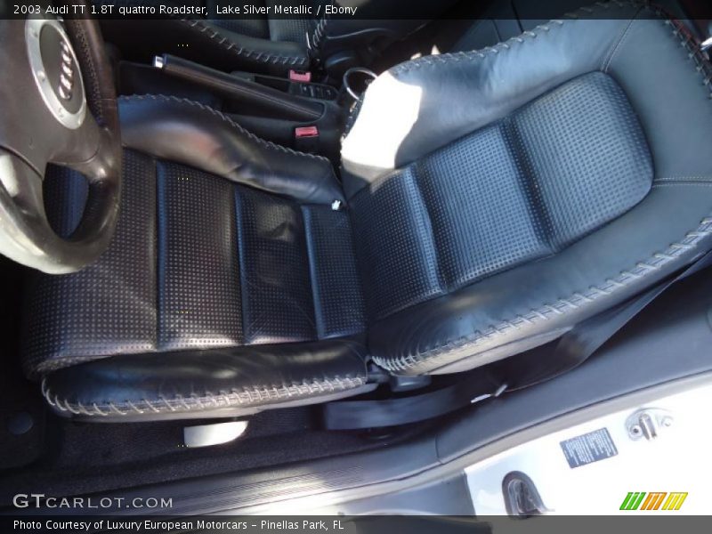 Lake Silver Metallic / Ebony 2003 Audi TT 1.8T quattro Roadster