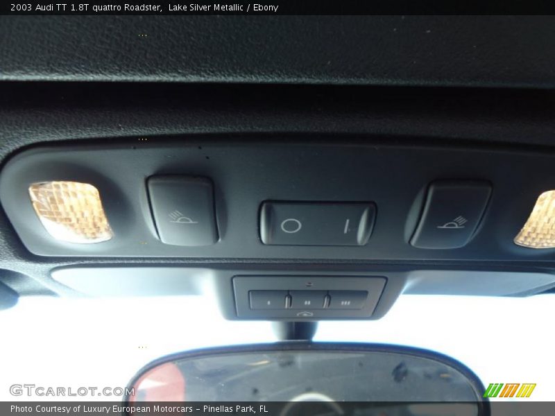 Lake Silver Metallic / Ebony 2003 Audi TT 1.8T quattro Roadster