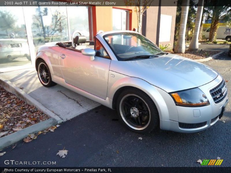 Lake Silver Metallic / Ebony 2003 Audi TT 1.8T quattro Roadster