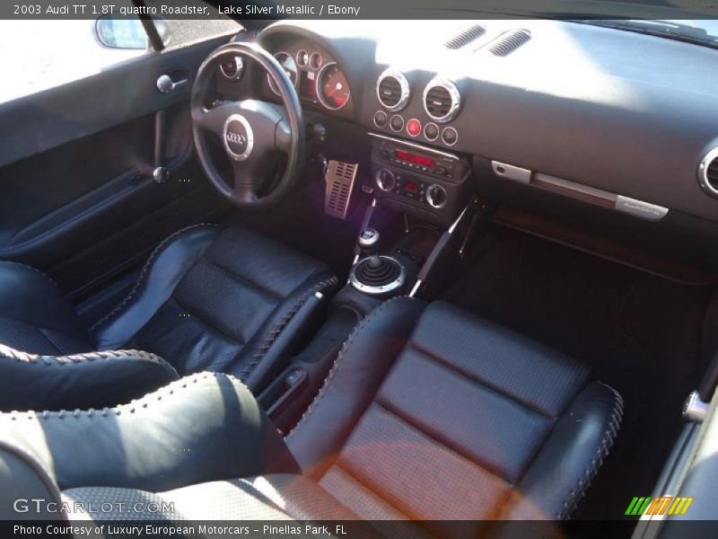Lake Silver Metallic / Ebony 2003 Audi TT 1.8T quattro Roadster