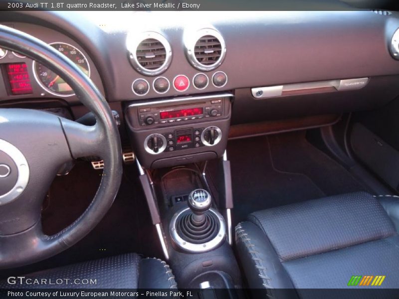 Lake Silver Metallic / Ebony 2003 Audi TT 1.8T quattro Roadster