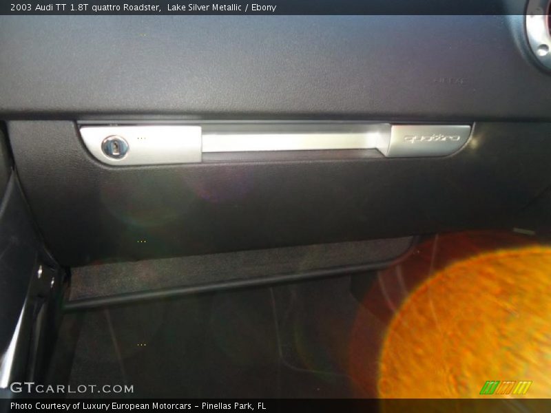 Lake Silver Metallic / Ebony 2003 Audi TT 1.8T quattro Roadster