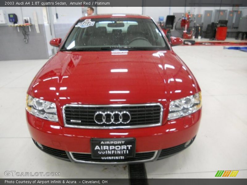 Amulet Red / Platinum 2003 Audi A4 1.8T quattro Sedan