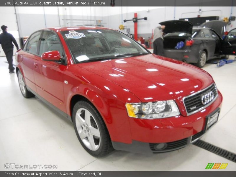 Amulet Red / Platinum 2003 Audi A4 1.8T quattro Sedan