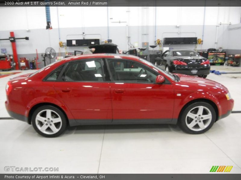 Amulet Red / Platinum 2003 Audi A4 1.8T quattro Sedan