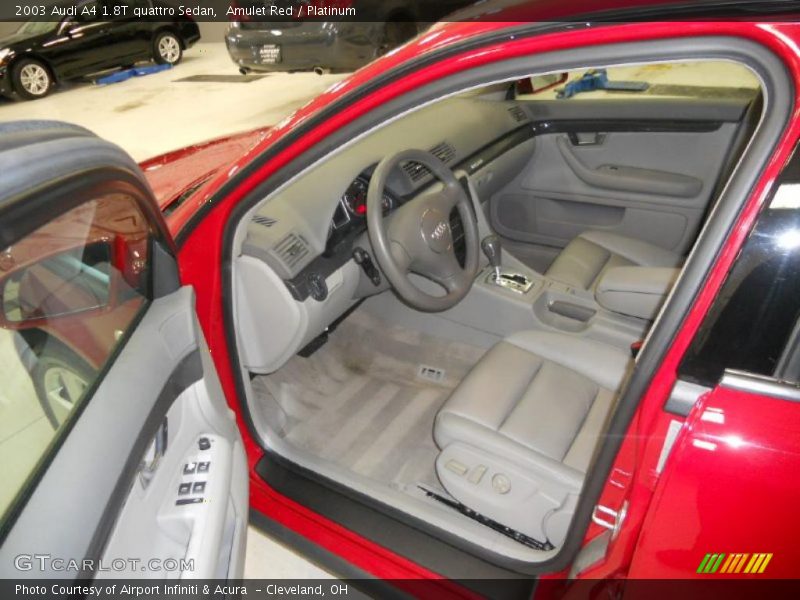 Amulet Red / Platinum 2003 Audi A4 1.8T quattro Sedan