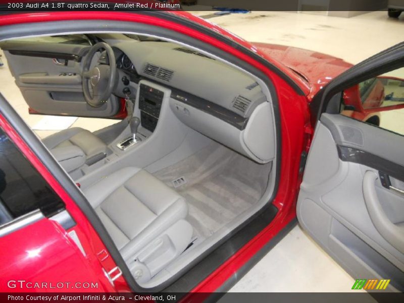 Amulet Red / Platinum 2003 Audi A4 1.8T quattro Sedan